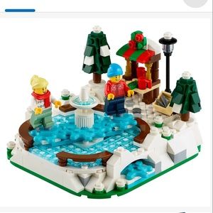 Lego limited edition ice skating rink winter wonderland